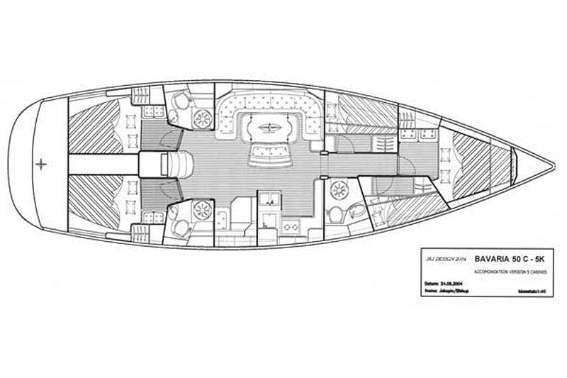 Book yachts online - False - Bavaria 50 Cruiser (5Cab) - Bella Gnocca 2 - rent