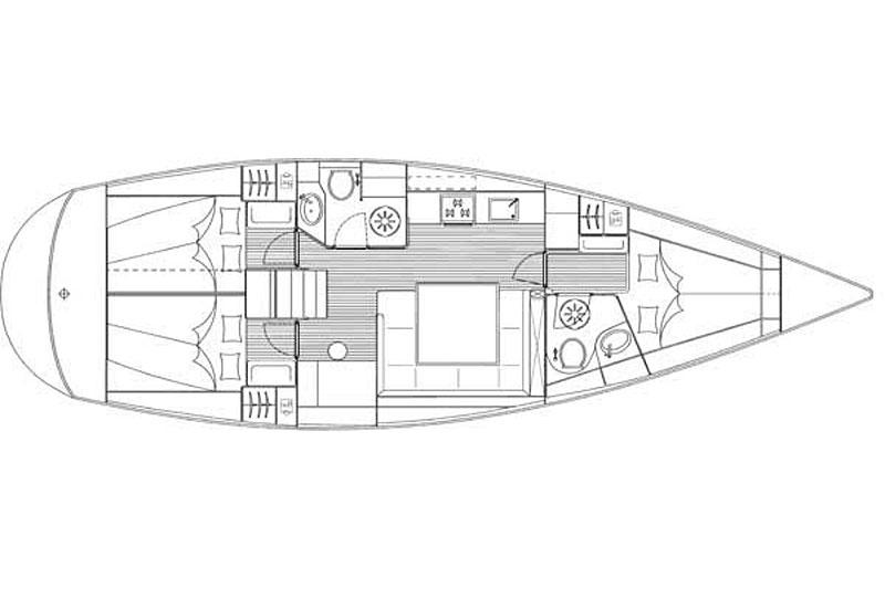 Book yachts online - False - Bavaria 43 Cruiser (3Cab) - Maverick - rent