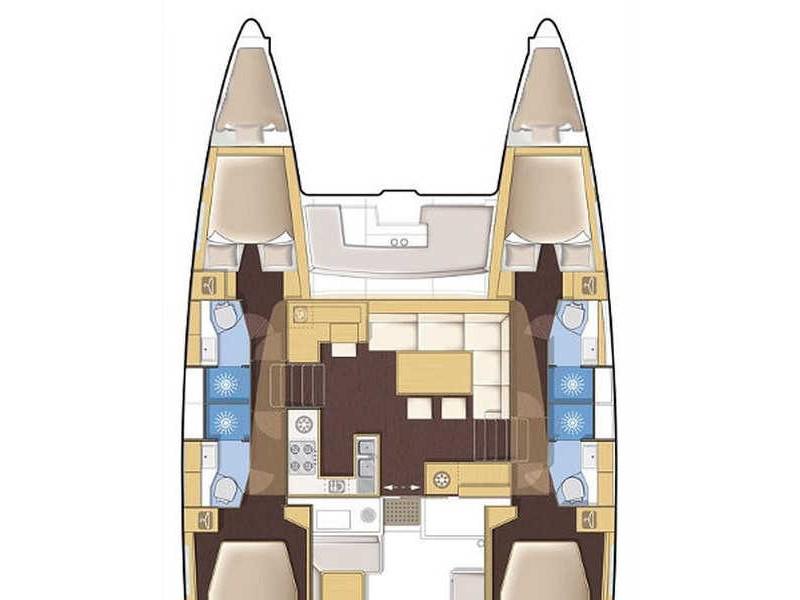 Book yachts online - catamaran - Lagoon 45 Flybridge - Swedish Lady ( Saturday to Saturday ) - rent