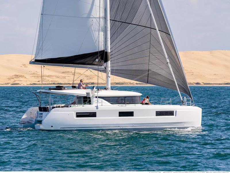 Book yachts online - catamaran - Lagoon 46 (2023) LUX - skippered - SKYFALL - rent