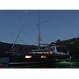 Book yachts online - sailboat - Oceanis 38.1 - Baby Dory AC shore power underwater light blue hull - rent