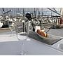 Book yachts online - sailboat - Oceanis 38.1 - Baby Dory AC shore power underwater light blue hull - rent