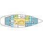 Book yachts online - sailboat - Harmony 47 - De La Fontaine - rent