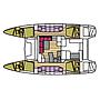 Book yachts online - catamaran - Lagoon 42 - Arche III  - rent