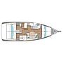 Book yachts online - sailboat - Sun Odyssey 440 - 4 Cabins - Happy Day - rent
